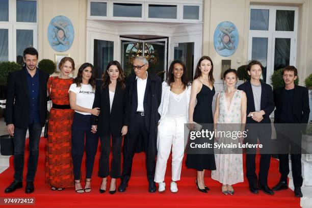 Jury members Justin Taurand, Pascale Arbillot, Gerladine Nakache, Elodie Bouchez, Andre Techine, Karine Silla-Perez, Olga Kurylenko, Camille Chamoux,...