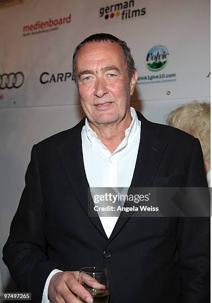 Producer Bernd Eichinger attends the German Films & Villa Aurora Academy Awards Nominees reception at Villa Aurora on March 6, 2010 in Pacific...