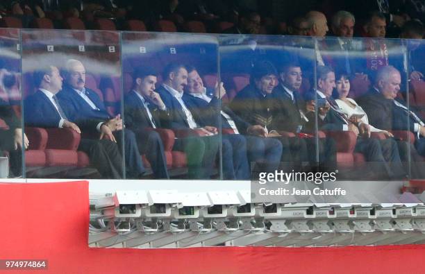 President of Azerbaijan, Ilham Aliyev, Prime Minister of Russia Dmitry Medvedev, President of Belarus Alexander Lukashenko, President of Bolivia Evo...
