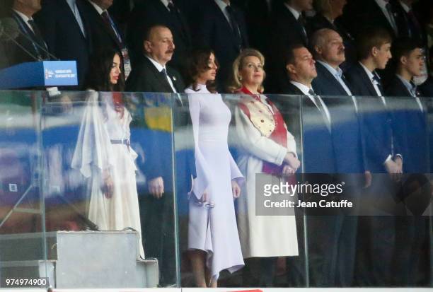 President of Azerbaijan, Ilham Aliyev and his wife Mehriban Aliyeva, Prime Minister of Russia Dmitry Medvedev and his wife Svetlana Medvedeva ,...