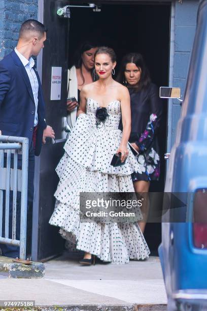 Natalie Portman is seen in the West Village on June 14, 2018 in New York City.