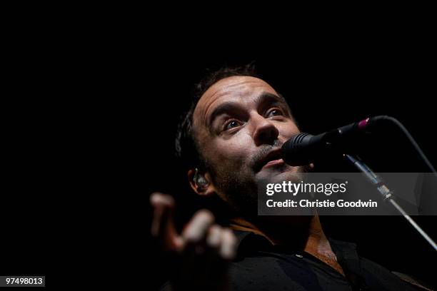 Dave Matthews of the Dave Matthews Band performs on stage at O2 Arena on March 6, 2010 in London, England.