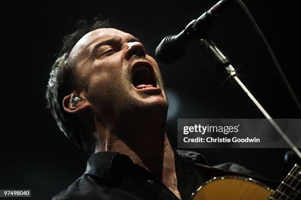 Dave Matthews of the Dave Matthews Band performs on stage at O2 Arena on March 6, 2010 in London, England.