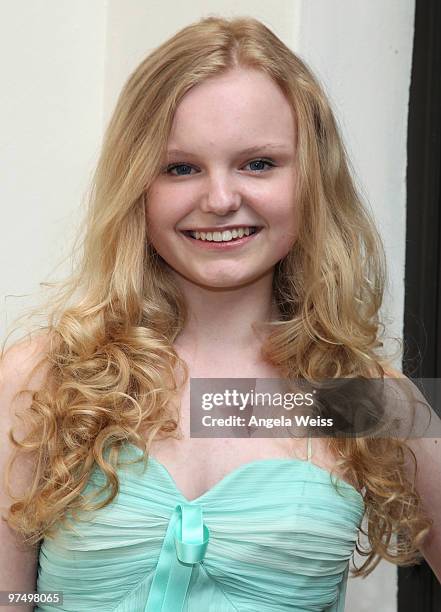 Actress Maria Dragus attends the German Films & Villa Aurora Academy Awards Nominees reception at Villa Aurora on March 6, 2010 in Pacific Palisades,...