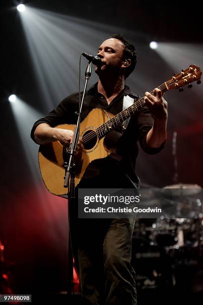 Dave Matthews of the Dave Matthews Band performs on stage at O2 Arena on March 6, 2010 in London, England.