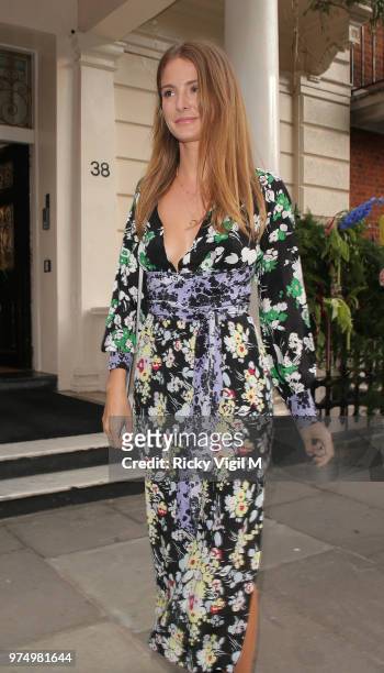 Millie Mackintosh seen attending Maison St-Germain - private view at 38 Grosvenor Square on June 14, 2018 in London, England.