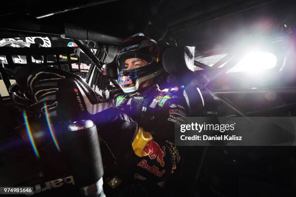 Craig Lowndes driver of the Autobarn Lowndes Racing Holden Commodore ZB poses for a portrait prior to the Supercars Darwin Triple Crown at Hidden...