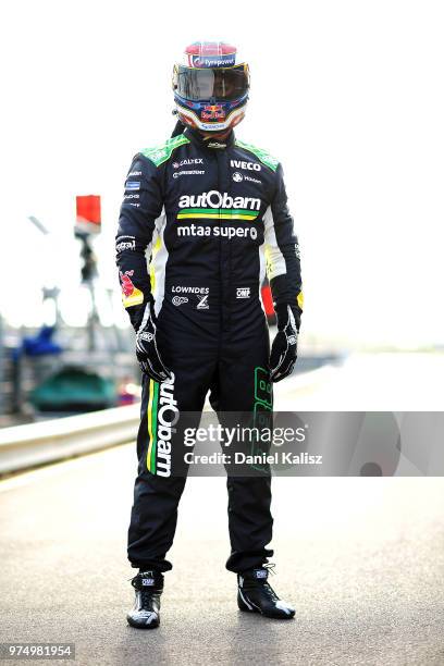 Craig Lowndes driver of the Autobarn Lowndes Racing Holden Commodore ZB poses for a portrait prior to the Supercars Darwin Triple Crown at Hidden...