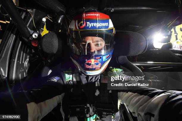 Craig Lowndes driver of the Autobarn Lowndes Racing Holden Commodore ZB poses for a portrait prior to the Supercars Darwin Triple Crown at Hidden...