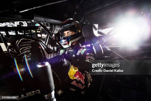 Craig Lowndes driver of the Autobarn Lowndes Racing Holden Commodore ZB poses for a portrait prior to the Supercars Darwin Triple Crown at Hidden...