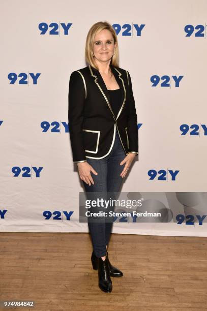 Samantha Bee poses for a photo ahead of Mark Kelly In Conversation With Samantha Bee at 92Y on June 14, 2018 in New York City.