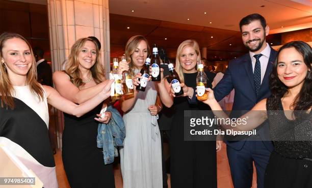Guests enjoy Michelob Ultra during the 2018 Up2Us Sports Gala celebrates Service Through Sports at Guastavino's on June 14, 2018 in New York City.