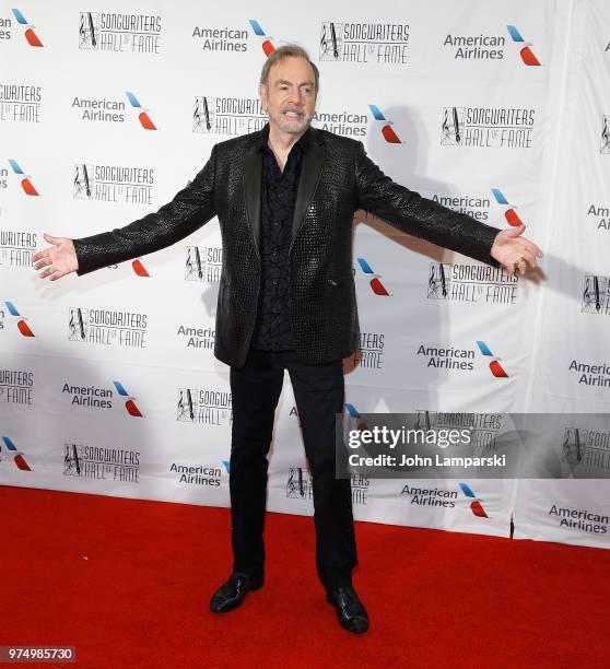 Musician Neil Diamond attends 2018 Songwriter's Hall of Fame Induction and Awards Gala at New York Marriott Marquis Hotel on June 14, 2018 in New...