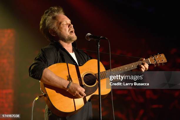 Songwriters Hall of Fame Inductee John Mellencamp performs onstage during the Songwriters Hall of Fame 49th Annual Induction and Awards Dinner at New...