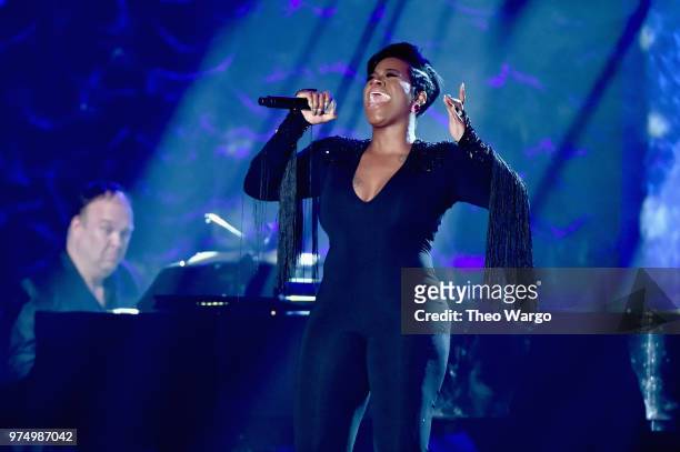 Recording artist Fantasia performs onstage during the Songwriters Hall of Fame 49th Annual Induction and Awards Dinner at New York Marriott Marquis...