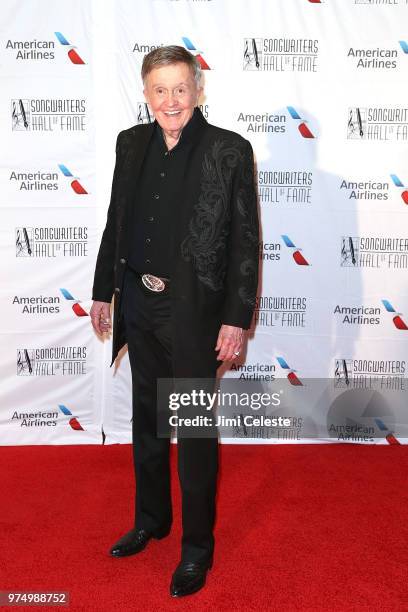 Bill Anderson attends the 2018 Songwriters Hall of Fame Induction and Awards Gala at the New York Marriott Marquis Hotel on June 14, 2018 in New...