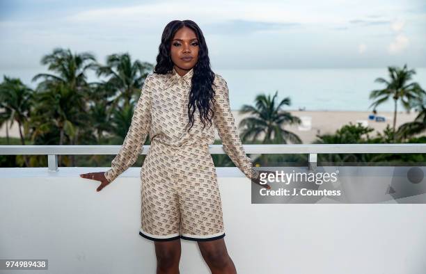 Actress Ryan Destiny poses for a portrait at the 22nd Annual American Black Film Festival at the Loews Miami Beach Hotel on June 14, 2018 in Miami...