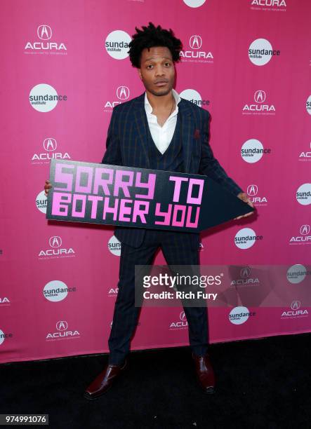 Jermaine Fowler attends the Sundance Institute at Sundown Summer Benefit at the Ace Hotel on June 14, 2018 in Los Angeles, California.