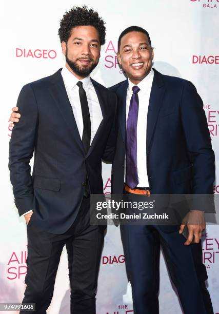 Jussie Smollett and Don Lemon attend the 2018 Ailey Spirit Gala Benefit at David H. Koch Theater at Lincoln Center on June 14, 2018 in New York City.