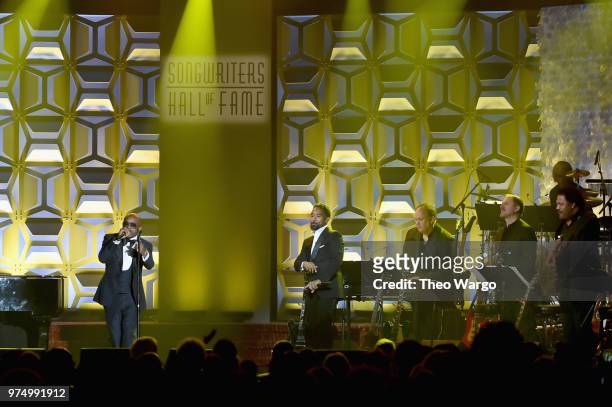 Songwriters Hall of Fame Inductee Jermaine Dupri performs onstage during the Songwriters Hall of Fame 49th Annual Induction and Awards Dinner at New...