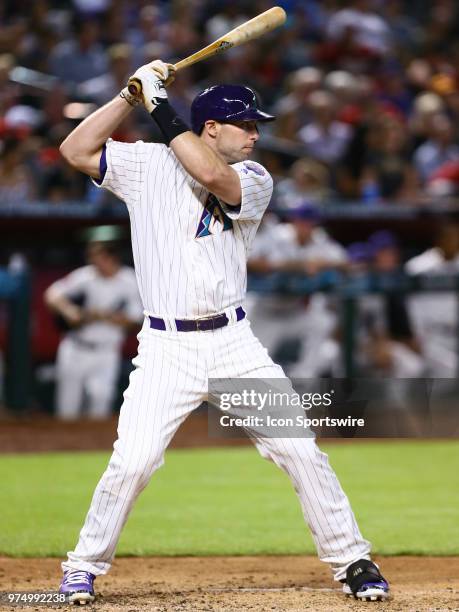 Arizona Diamondbacks first baseman Paul Goldschmidt bats during the MLB baseball game between the Arizona Diamondbacks and the New York Mets on June...