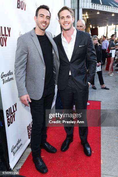 Chas Allen and Blake Jenner attend "Billy Boy" Los Angeles Premiere - Red Carpet at Laemmle Music Hall on June 12, 2018 in Beverly Hills, California.