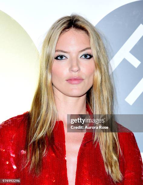 Martha Hunt attends FIT's 2018 Annual Awards Gala at Cipriani 42nd Street on June 14, 2018 in New York City.