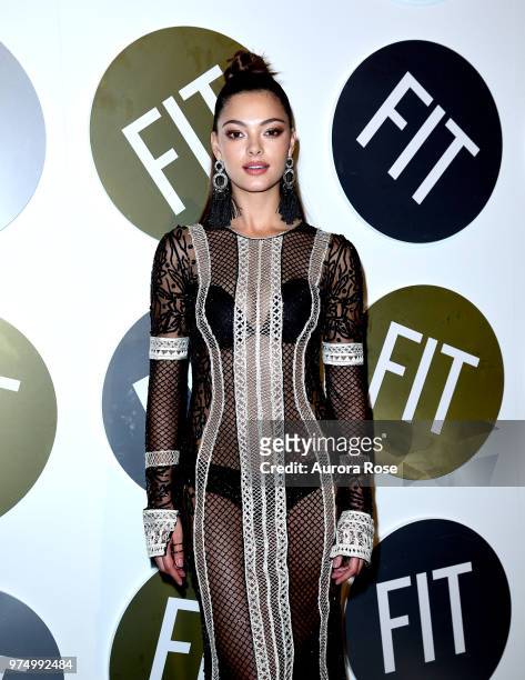 Demi-Leigh Nel-Peters attends FIT's 2018 Annual Awards Gala at Cipriani 42nd Street on June 14, 2018 in New York City.
