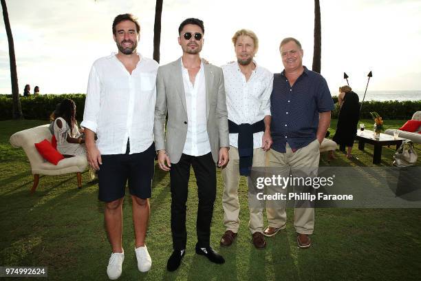 Patrick Rohr, Adam Saunders, Christopher Herd, and Benjamin Rupp attend the 2018 Maui Film Festival's Taste of Summer Opening Party on June 13, 2018...