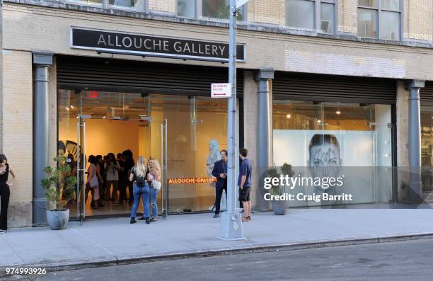 General view of atmosphere at the Tigran Tsitoghdzyan "Uncanny" show at Allouche Gallery on June 14, 2018 in New York City.