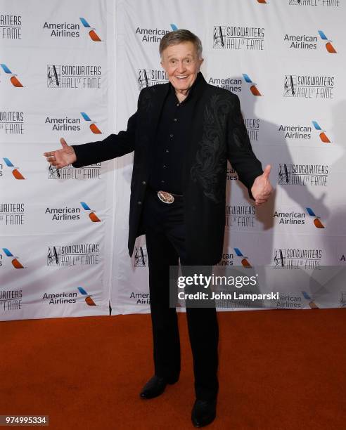 Bill Anderson attends 2018 Songwriter's Hall of Fame Induction and Awards Gala at New York Marriott Marquis Hotel on June 14, 2018 in New York City.