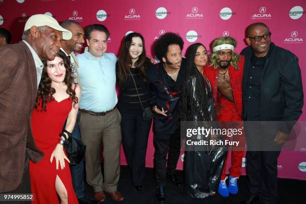 Danny Glover, Kate Berlant, Charles King, George Rush, Nina Yang Bongiovi, Boots Riley, Tessa Thompson, Lakeith Stanfield, and Forest Whitaker attend...