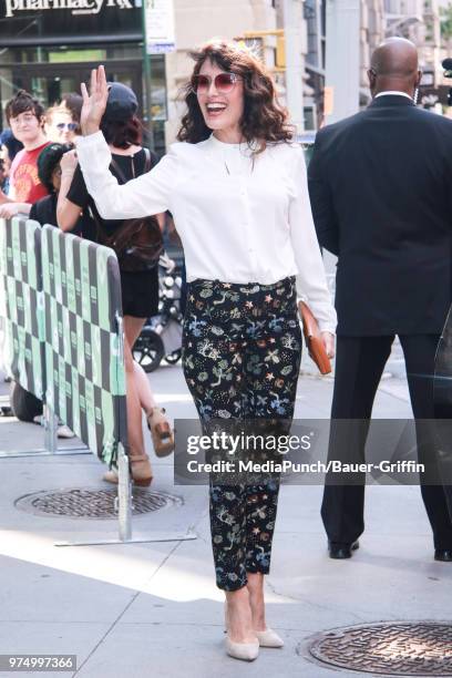 Lisa Edelstein is seen on June 14, 2018 in New York City.