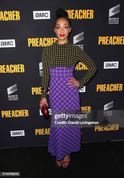 Actress Ruth Negga attends the premiere of AMC's "Preacher" Season 3 at The Hearth and Hound on June 14, 2018 in Los Angeles, California.