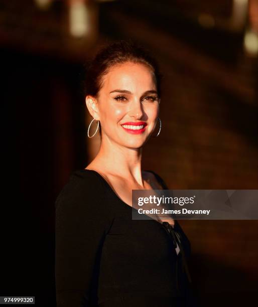 Natalie Portman leaves 'The Late Show With Stephen Colbert' at the Ed Sullivan Theater on June 14, 2018 in New York City.