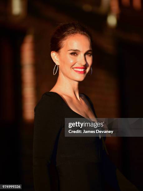 Natalie Portman leaves 'The Late Show With Stephen Colbert' at the Ed Sullivan Theater on June 14, 2018 in New York City.