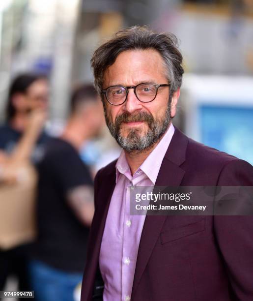 Marc Maron arrives to 'The Late Show With Stephen Colbert' at the Ed Sullivan Theater on June 14, 2018 in New York City.