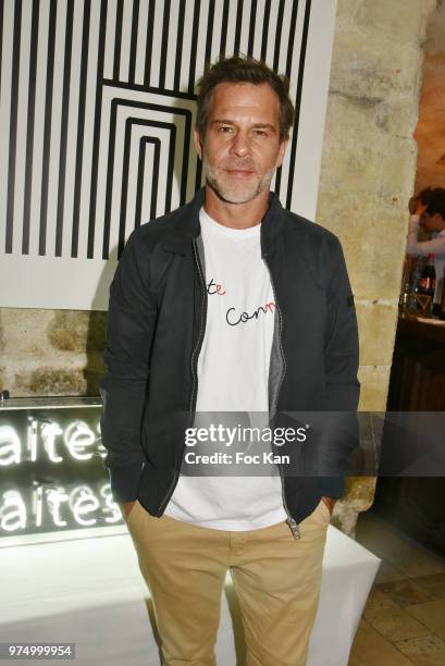 Presenter Ronald Quintrange from BFM TV attends the Archiman Men Body Care Launch Party at 22 Rue de L'Universite on June 14, 2018 in Paris, France.