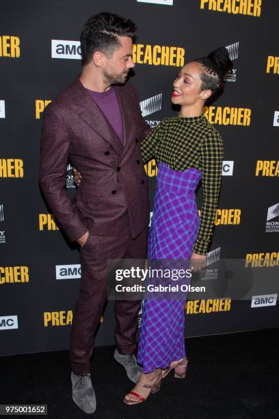 Dominic Cooper and Ruth Negga arrive for AMC's "Preacher" season 3 premiere party at The Hearth and Hound on June 14, 2018 in Los Angeles, California.