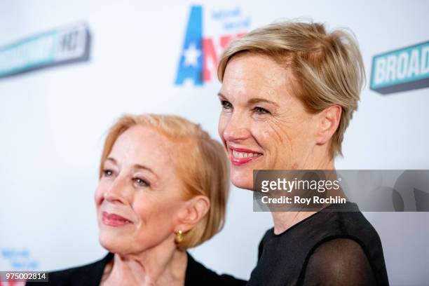 Holland Taylor and Cecile Richards attend "Ann" Special Screening at Elinor Bunin Munroe Film Center on June 14, 2018 in New York City.