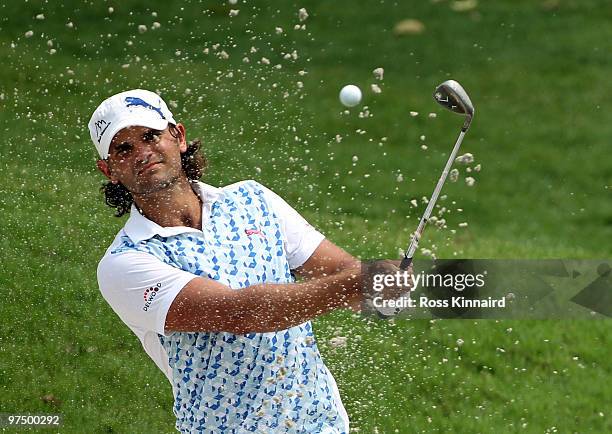 Johan Edfors of Sweden during the final round of the Maybank Malaysia Open at the Kuala Lumpur Golf & Country on March 7, 2010 in Kuala Lumpur,...