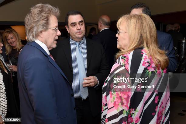 Songwriters Hall of Fame Inductee Steve Dorff, Evan Lamberg, and Songwriters Hall of Fame President and CEO Linda Moran attend the Songwriters Hall...