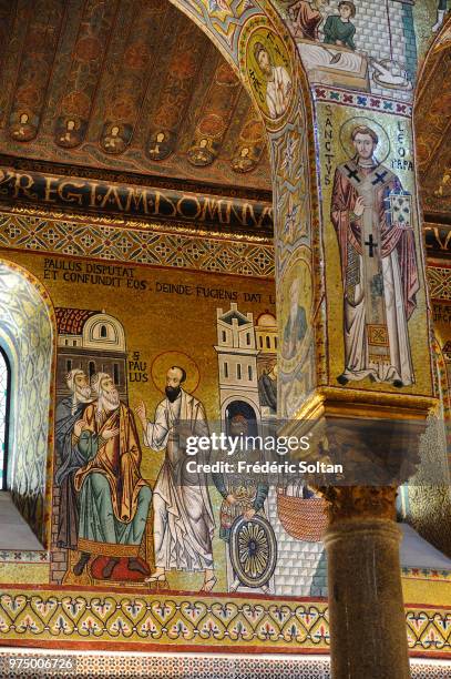 The Palatine Chapel, Cappella Palatina, is the royal chapel of the Norman kings of Sicily, at the centre of the Palazzo Reale in Palermo in Palermo...