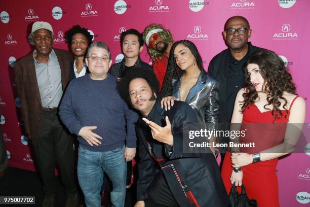 Danny Glover, Jermaine Fowler, Patton Oswalt, Steven Yeun, Boots Riley, Lakeith Stanfield, Tessa Thompson, Kate Berlant, and Forest Whitaker attend...