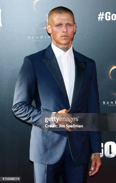 Actor Spencer Lofranco attends the "Gotti" New York premiere at SVA Theater on June 14, 2018 in New York City.