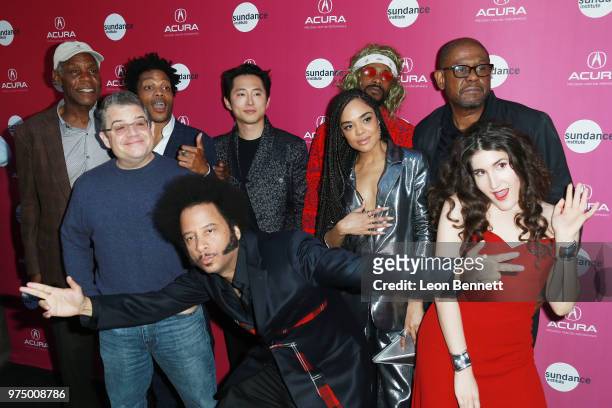 Danny Glover, Jermaine Fowler, Patton Oswalt, Steven Yeun, Boots Riley, Lakeith Stanfield, Tessa Thompson, Kate Berlant, and Forest Whitaker attend...