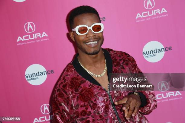 Actor Stephan James attends Sundance Institute At Sundown at The Theatre at Ace Hotel on June 14, 2018 in Los Angeles, California.