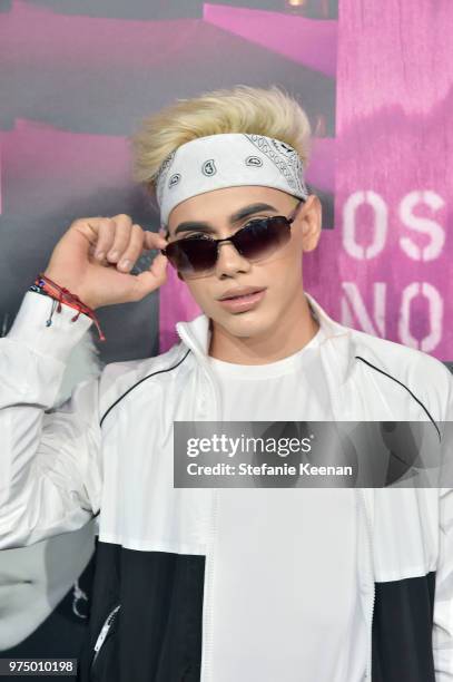 Cameron Pulido attends MAC Cosmetics Aaliyah Launch Party on June 14, 2018 in Hollywood, California.