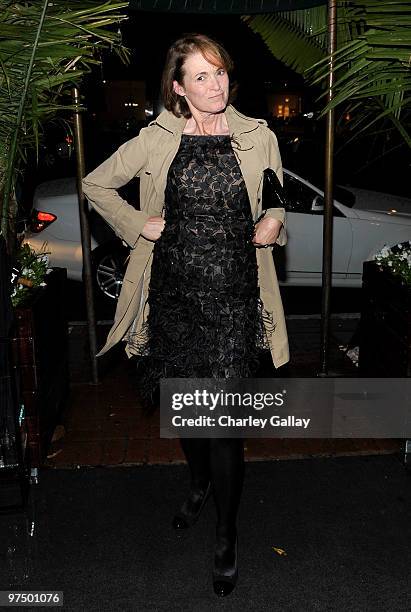 Vogue editor Lisa Love arrives at the Chanel and Charles Finch hosted pre-Oscar dinner at Madeo Restaurant on March 6, 2010 in Los Angeles,...