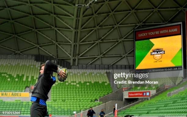 Melbourne , Australia - 15 June 2018; Niall Scannell during the Ireland rugby squad captain's run in AMMI Park in Melbourne, Australia.